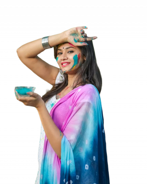 Cute holi girls editing png free