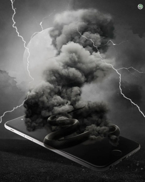 dark smoke hd editing background