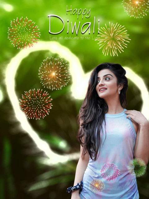 Deepawali girl hd photoshop editing background