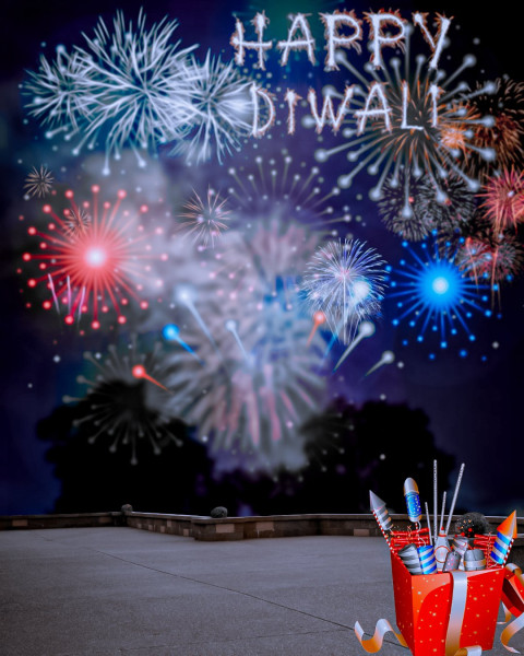 Deepawali hd background for editing