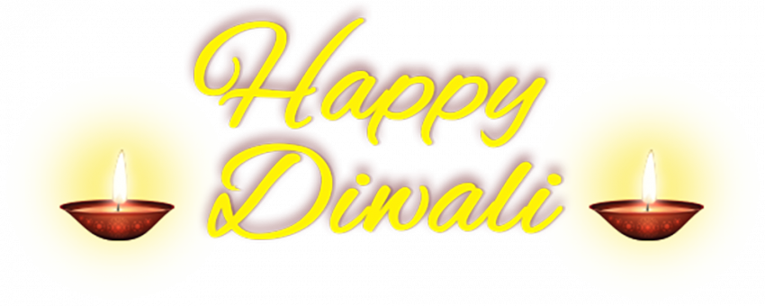 Diwali diya with text png