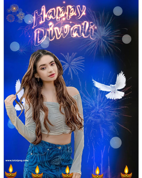 Diwali Editing Background With Girl Hd   2023