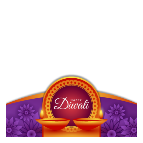 Diwali frame transparent png