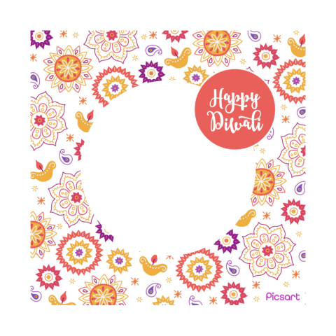 Diwali frame transparent png  img