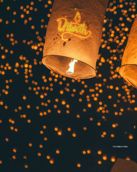 Diwali night editing background