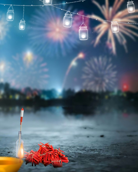 Diwali photo editing background