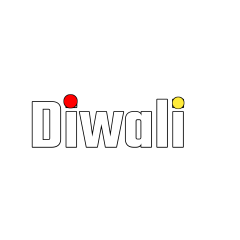 diwali text ong hd