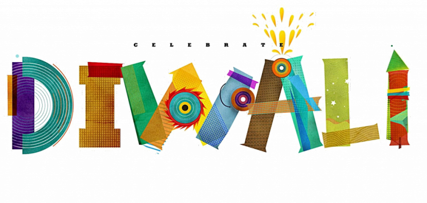 Diwali text png for editing