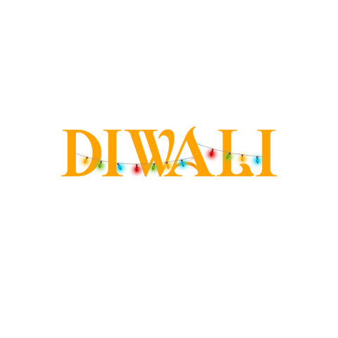 Diwali text transparent background