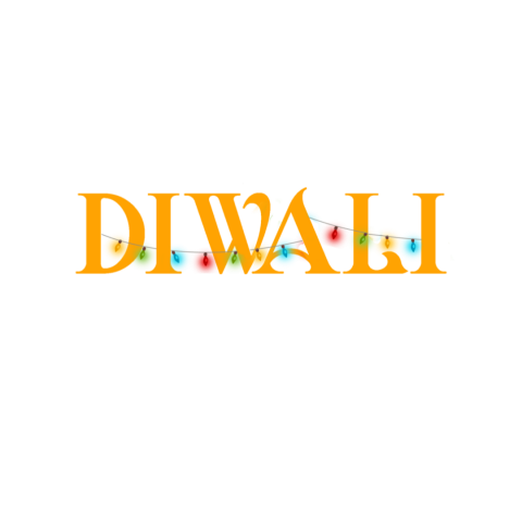 Diwali text transparent png