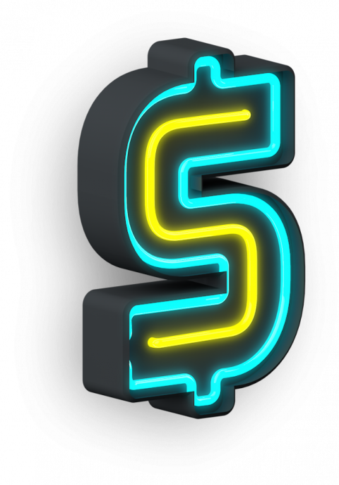 Doller Neon transparent background png clipart