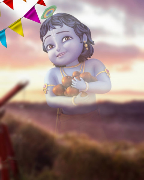Krishna editing background