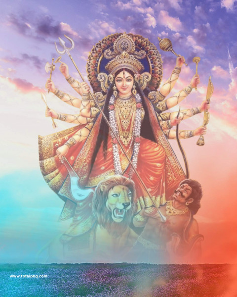 Durga maa navratri photo editing background
