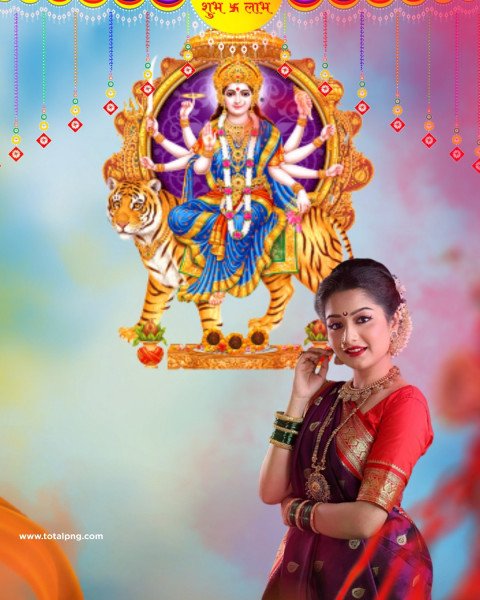 Durga Puja Cb Editing Background With girl Photoshop
