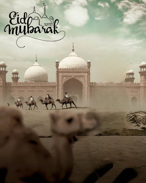 Eid mubarak hd editing background