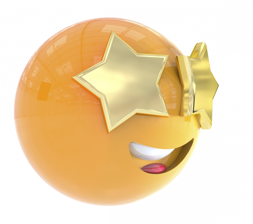 Emoji Face stars  Clipart Smile