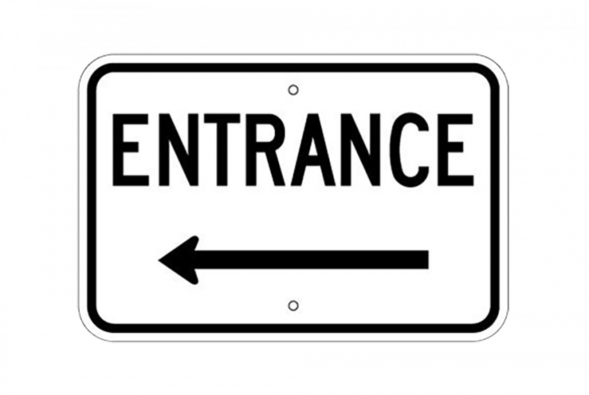 Entrance text png transparent background