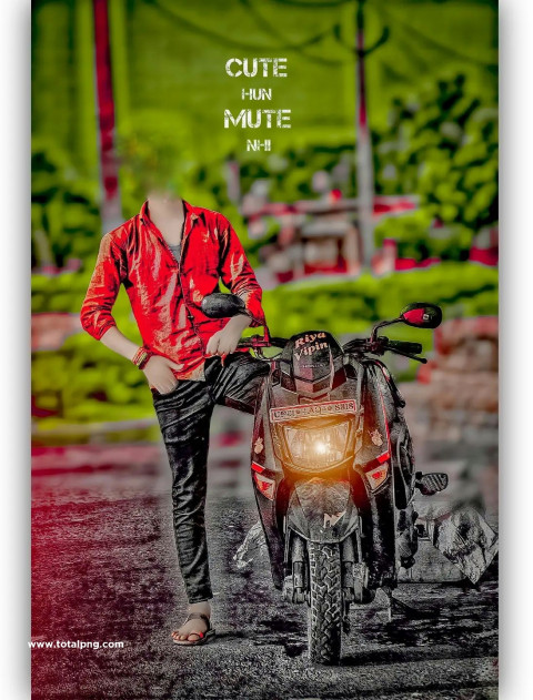 Face cut bike new cb background