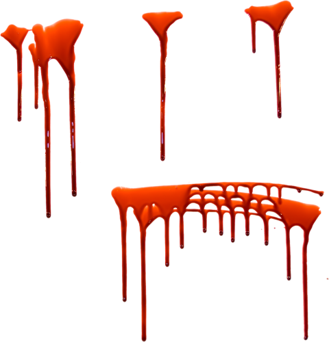 Flowing blood transparent PNG