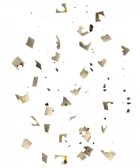 Flying Burn Paper Transparent PNG Photo