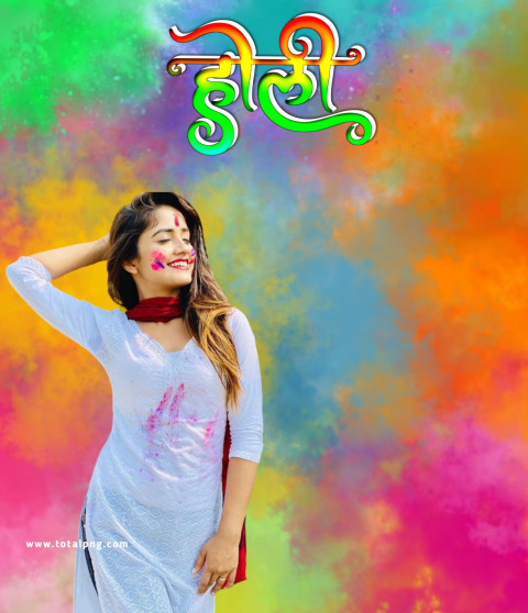 Full hd happy holi editing background