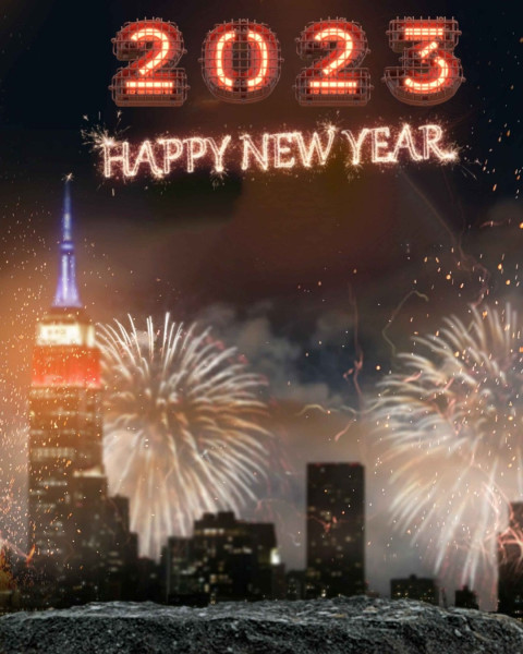 Full hd new year editing background