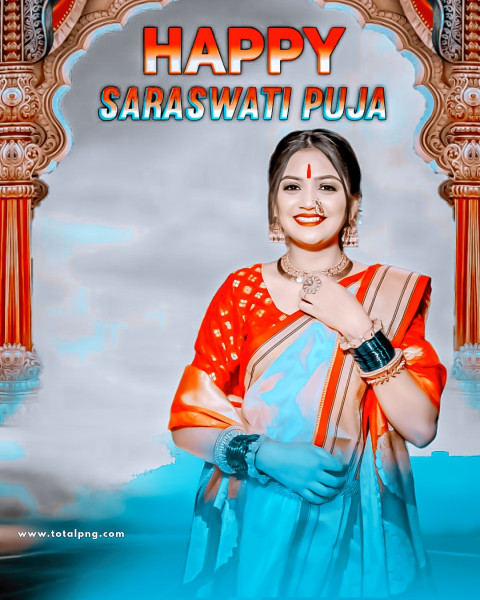 Full hd saraswati puja background