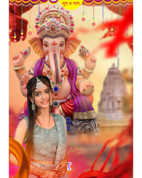 Ganesh Chathurthi Cb Editing Background With Girl Download