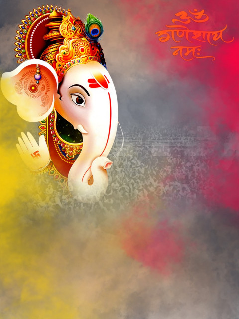Ganesh Chaturthi Cb Banner Background Bappa Morya Hd Download