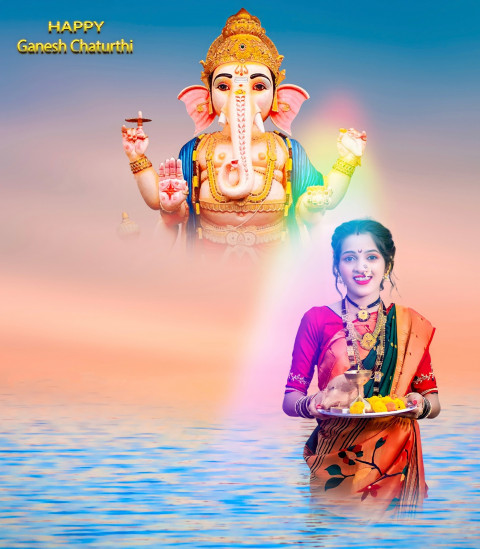 Ganesh Chaturthi Editing Background