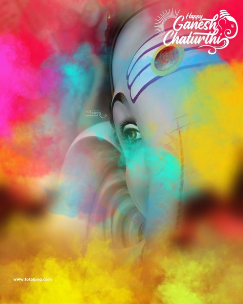 Ganesh Chaturthi Hd Bannner Editing Background Download