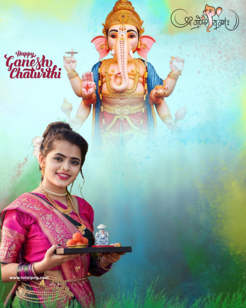 Ganesh Chaturthi Photo Editing Background 2023