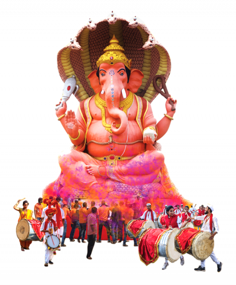 Ganesh chaturthi png with transparent background