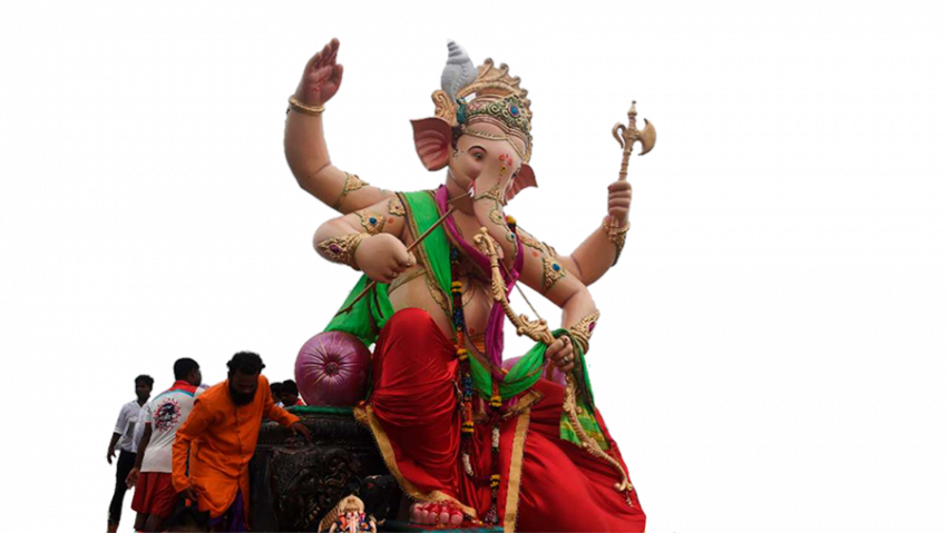 Ganesh chaturthi poster with png