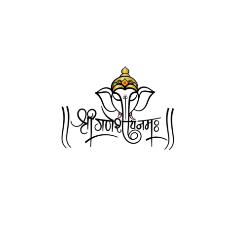 Ganesh Chaturthi Text Png Picsart