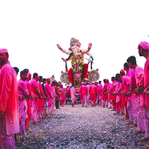Ganpati visarjan png image