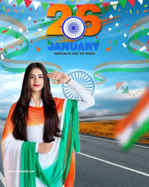 Gir 26 january photo editing background