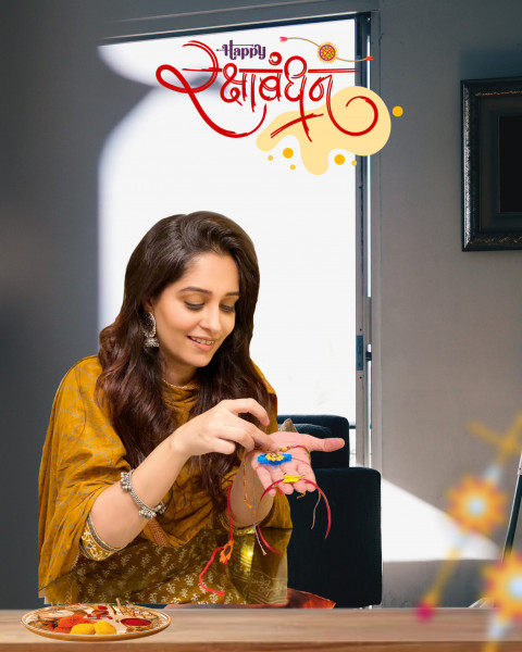 Girls Raksha bandhan editing background