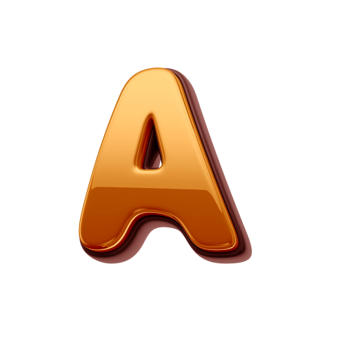 Gold Letter A PNG