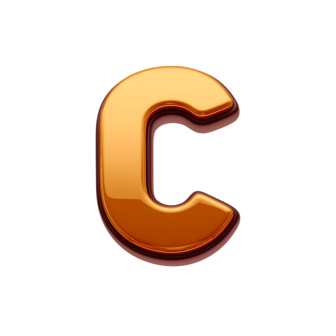 Gold Letter C PNG Transparent Images