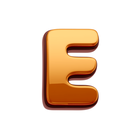 Gold Letter E PNG Transparent Images