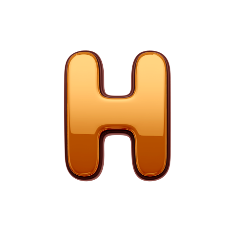 Gold Letter H PNG Transparent Images