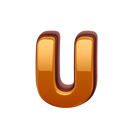 Gold Letter U PNG Transparent Images