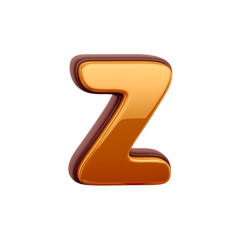 Gold Letter Z PNG Transparent Images