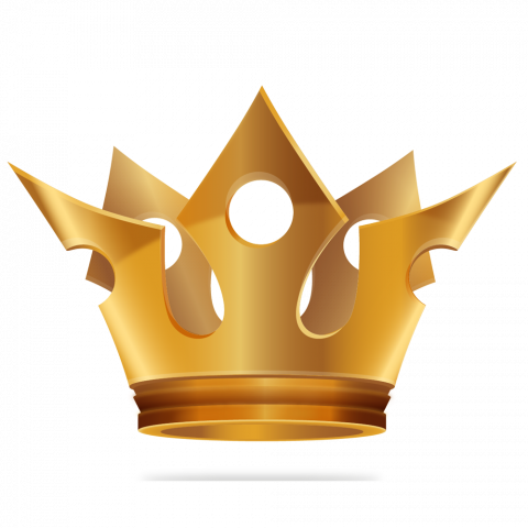 Golden Crown  PNG image with transparent background (3)
