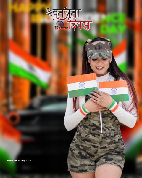 Happy 15 August Independence Day Editing Background