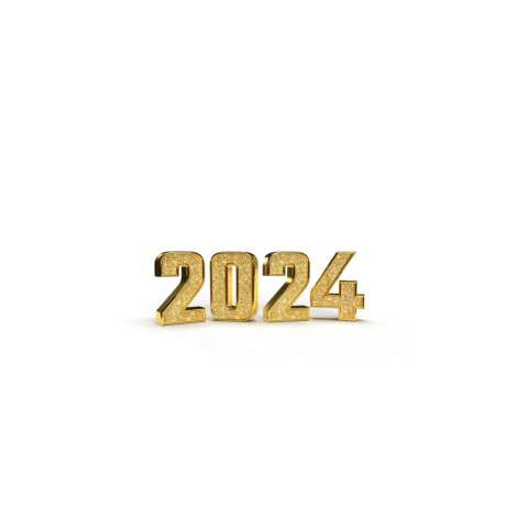 Happy 2024 New year Text PNG Free