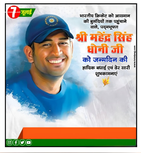 Happy birthday ms dhoni images, photos, Banner PLP