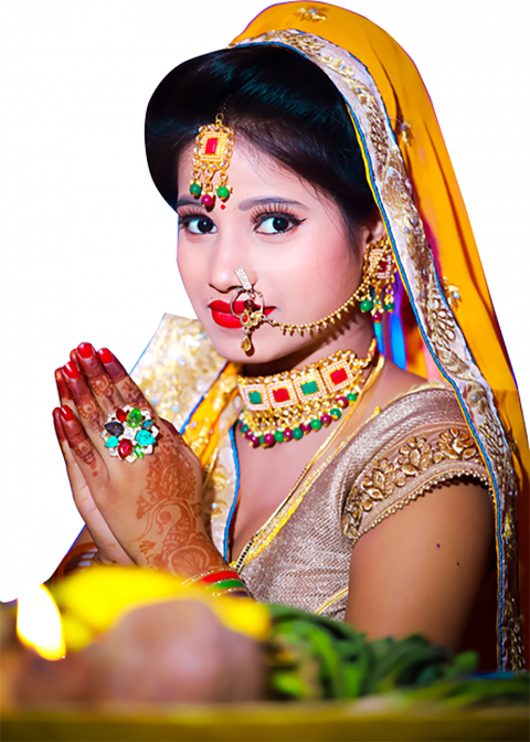 Happy chhath puja hd girl png