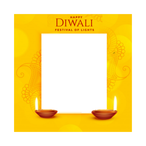 happy diwali frame pnghd